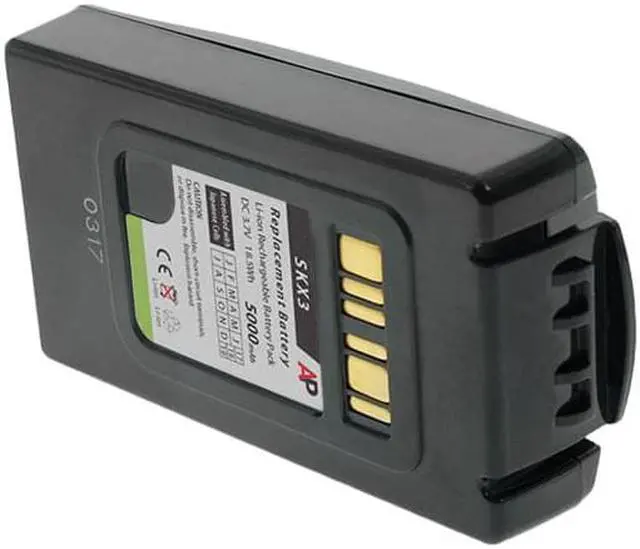 Alt view image 3 of 5 - Replacement Extended Battery for Datalogic / PSC Skorpio X3 Scanners. 5200 mAh