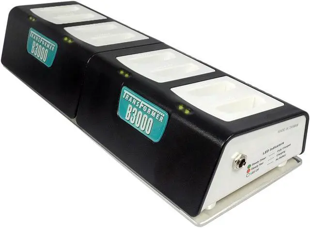 Alt view image 2 of 3 - Transformer 8-Bay Battery Charger for Vocera B3000 batteries. Power Supply included