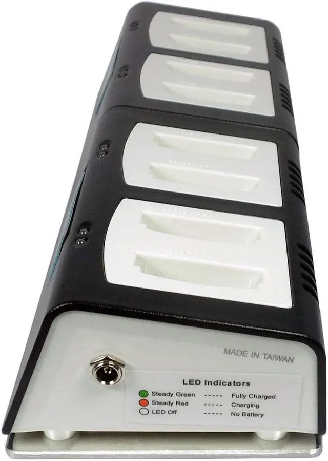Alt view image 3 of 3 - Transformer 8-Bay Battery Charger for Vocera B3000 batteries. Power Supply included