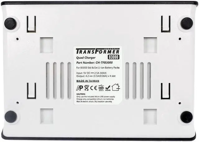 Alt view image 6 of 7 - Transformer 4-Bay Battery Charger for Vocera B3000 batteries. Power Supply included