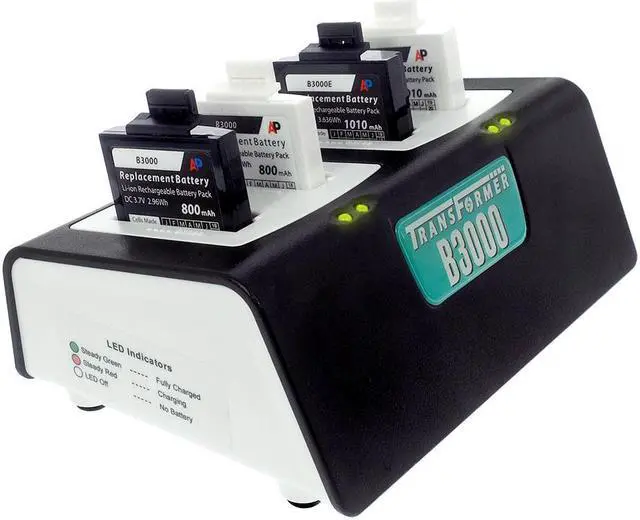 Alt view image 2 of 7 - Transformer 4-Bay Battery Charger for Vocera B3000 batteries. Power Supply included