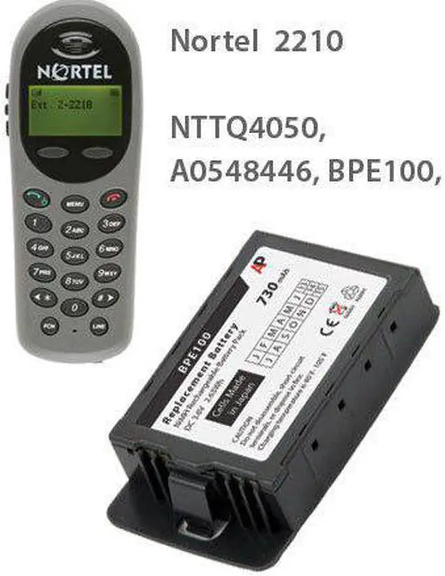 Alt view image 6 of 8 - Replacement BPE100 Battery: Netlink e340, PTE130A, PTE150, IP Touch 300, ...
