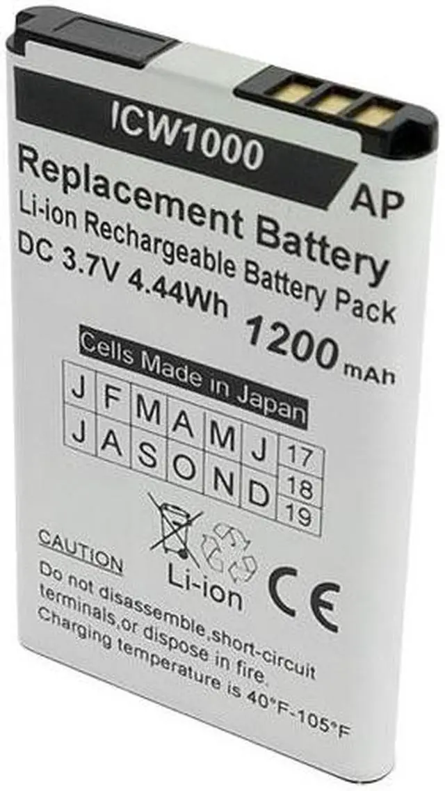 Main image of Replacement Battery for the UniData ICW-1000G and WPU-7800 Phones. 1200 mAh