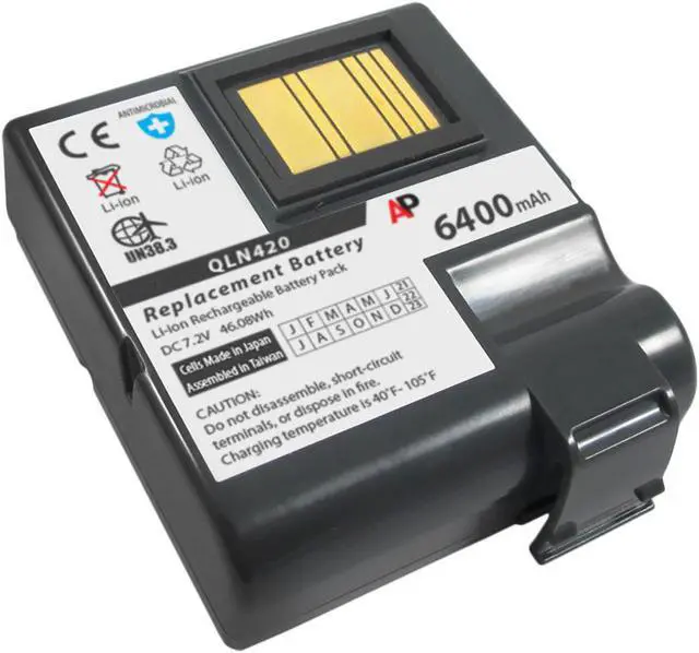 Main image of Replacement Battery for the Zebra QLn420 Printer. 5000mAh