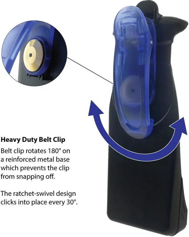 Alt view image 2 of 6 - Plastic Holster with Swivel Belt Clip for Cisco 7925: CP-HOLSTER-7925G