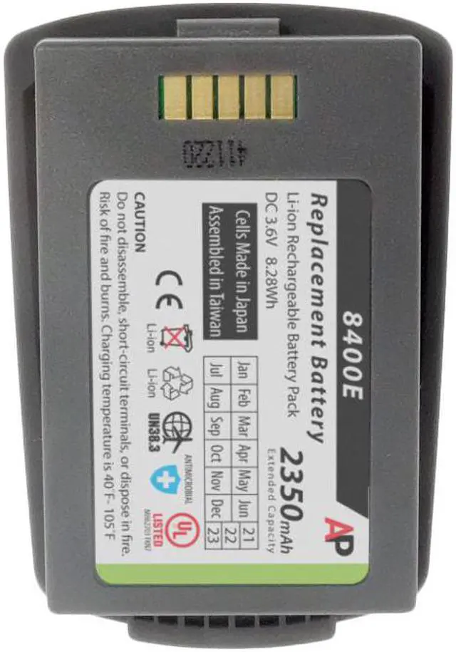 Alt view image 2 of 6 - Replacement Battery for Polycom/SpectraLink 8400 Phones. 2350mAh Extended