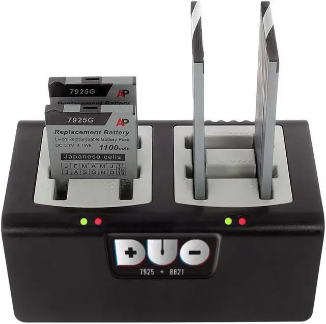 Alt view image 2 of 8 - Duo 4-bay Battery Charger compatible with Cisco 8821 and 7925 batteries. Power Supply included