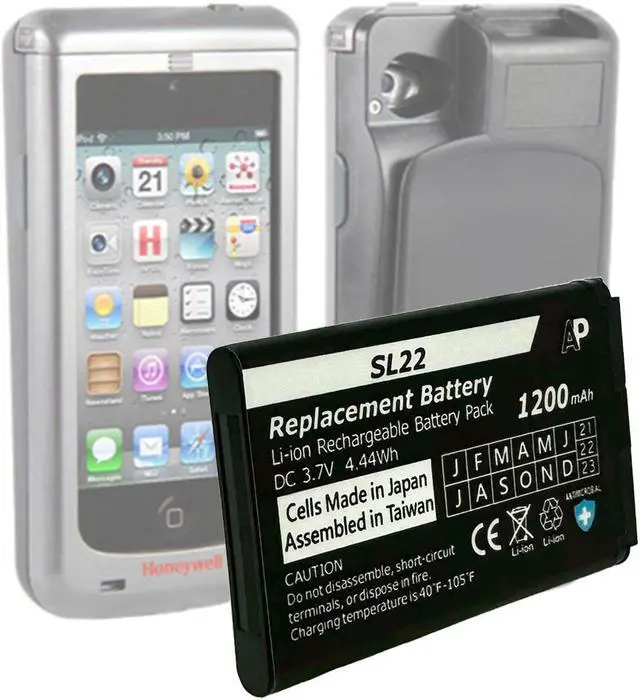 Alt view image 3 of 6 - Replacement Battery for Honeywell Captuvo SL22, SL42 and SL62 Enterprise Sled.