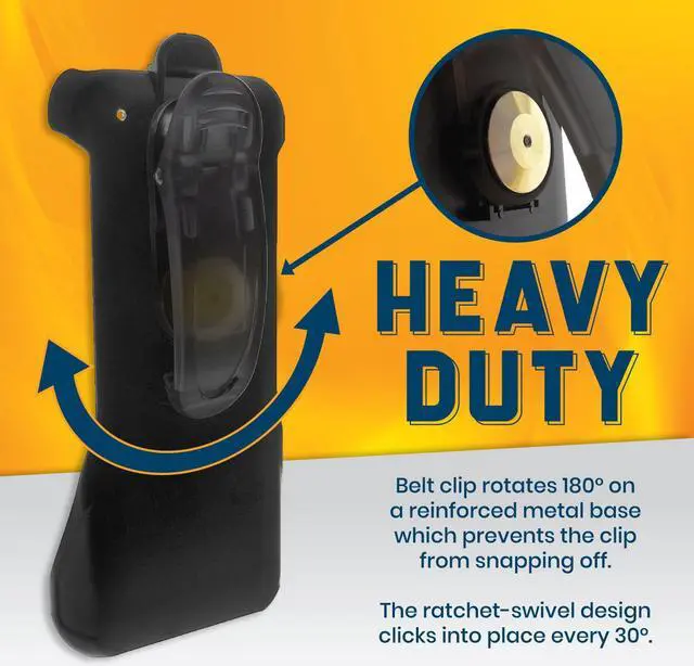 Alt view image 6 of 6 - Plastic Holster with Swivel Belt Clip for Cisco 8821 Phones