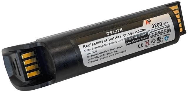 Main image of Replacement Battery for Zebra DS22 and DS2278 Series Barcode Scanners. Li-ion, 3200 mAh, Cells made in Japan.