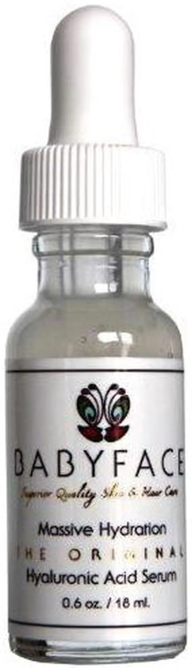 Main image of Babyface Massive Hydration Hyaluronic Acid Serum with Vitamin C & Matrixyl 3000, 0.6 oz.