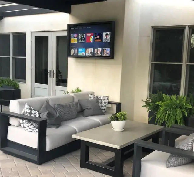 Alt view image 7 of 7 - Apollo 55" Outdoor TV Enclosure For 50" - 55" TVs - AE5550, UV Powdercoated aluminum, Anti-glare safety glass, Temperature controlled airflow, outdoor rated power cord, UL/CSA certified for safety