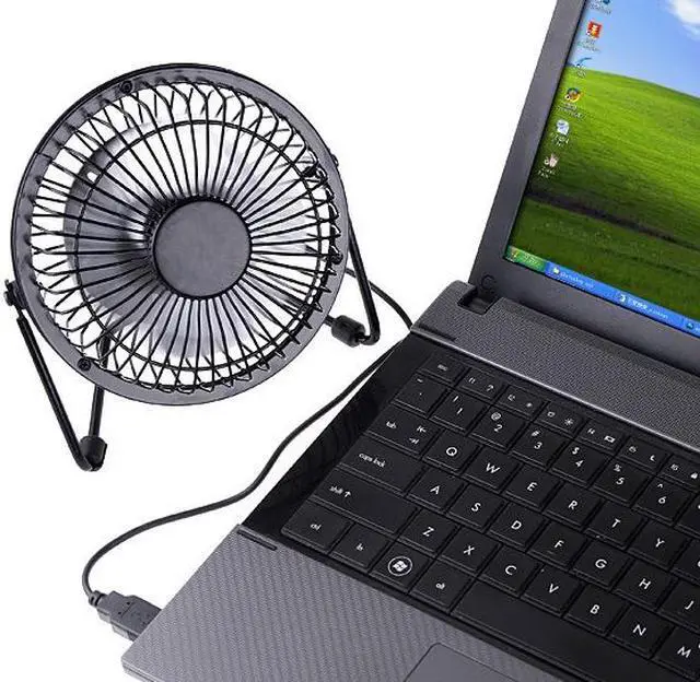 Alt view image 5 of 6 - USB-FAN Metal Desktop Fan USB Powered with Switch