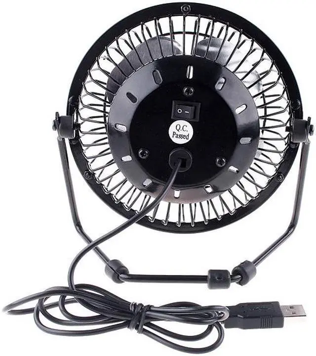 Alt view image 4 of 6 - USB-FAN Metal Desktop Fan USB Powered with Switch