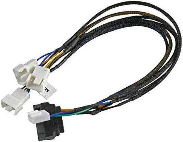 Alt view image 2 of 2 - Akasa AK-CBFA06-30 Flexa FP3S PWM Splitter Cable