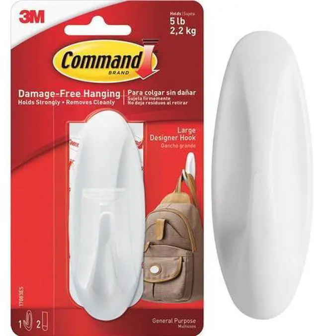 Main image of 3M Command Wht Design Hook 17083ES Unit: EACH