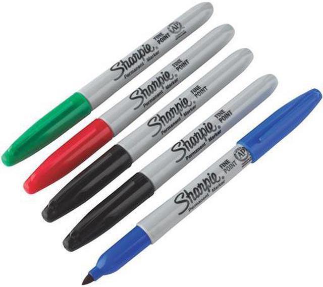 Sharpie Permanent Markers Fine Point Assorted Colors 5/Pack (30653) 270850  