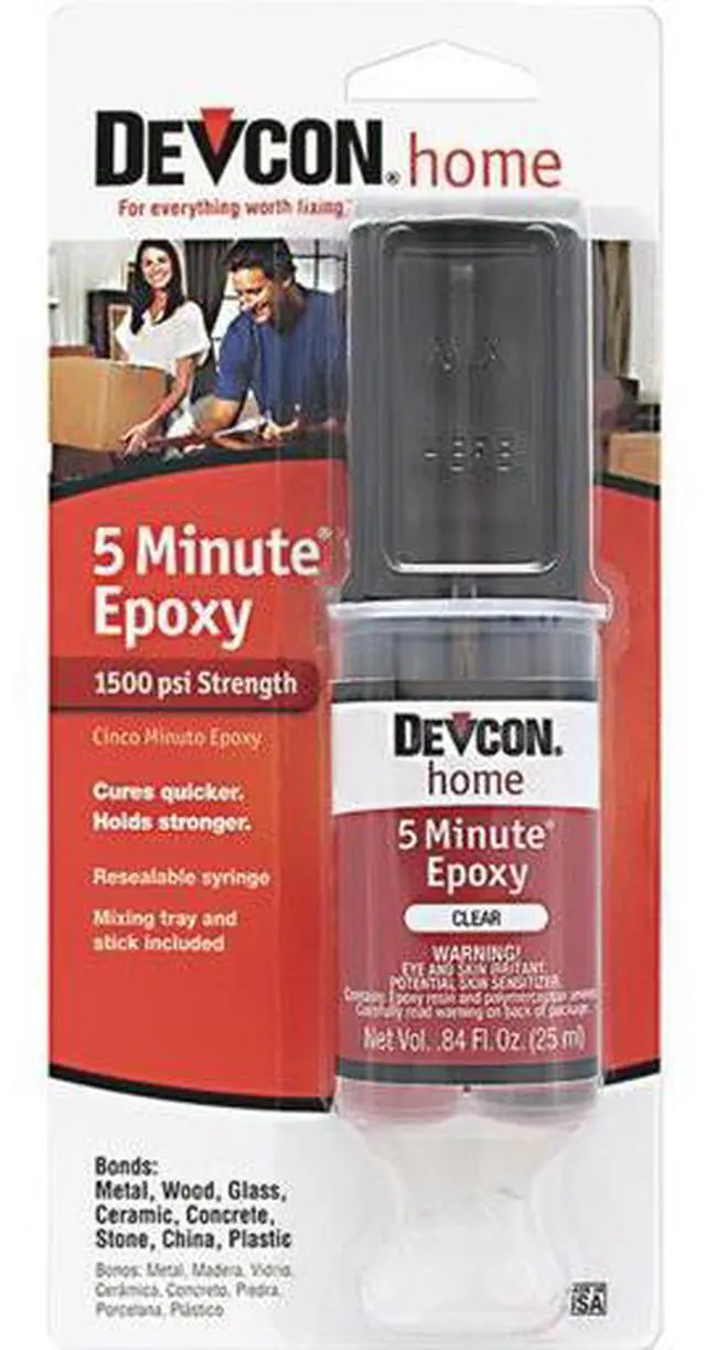 Main image of ITW Global Brands 1Oz 5-Min Epoxy Syringe 20845 Unit: EACH