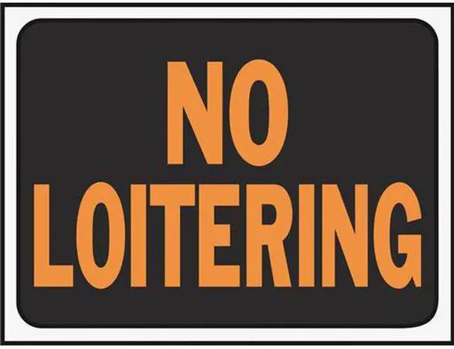 Main image of Hyko Prod. 9X12 No Loitering Sign 3036 Unit: EACH Contains 10 per case