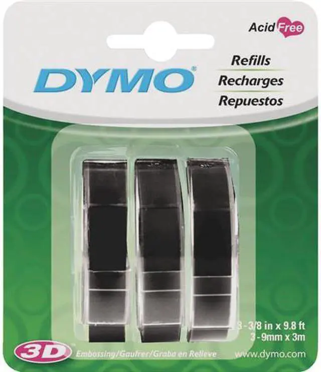 Main image of Sanford Corporation 3Ct Blk Embossing Tape 1741670 Unit: EACH