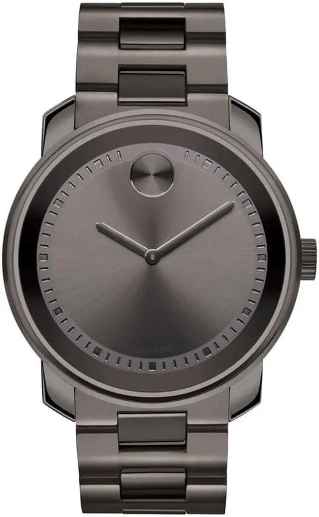 Alt view image 3 of 14 - Movado Bold Mens Grey ION Plated Stainless Steel Band Swiss Quartz Watch 3600259