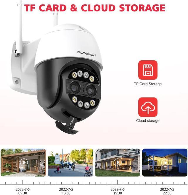 Alt view image 3 of 7 - ICSee WiFi IP Camera Dual Lens HD Wireless Outdoor CCTV PTZ Home Security Camera
