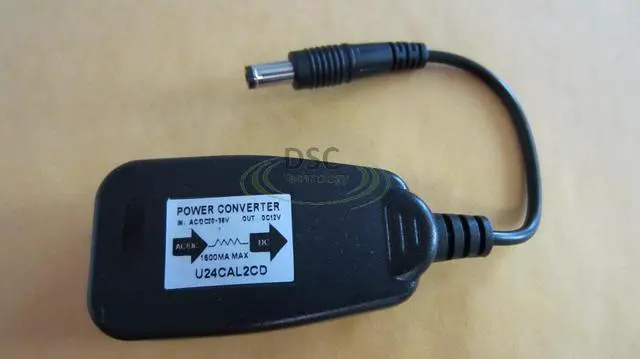 Alt view image 2 of 4 - 24 VAC to 12 VDC 1.5 Amp Supply Current Power Adapter for Indoor Outdoor CCTV