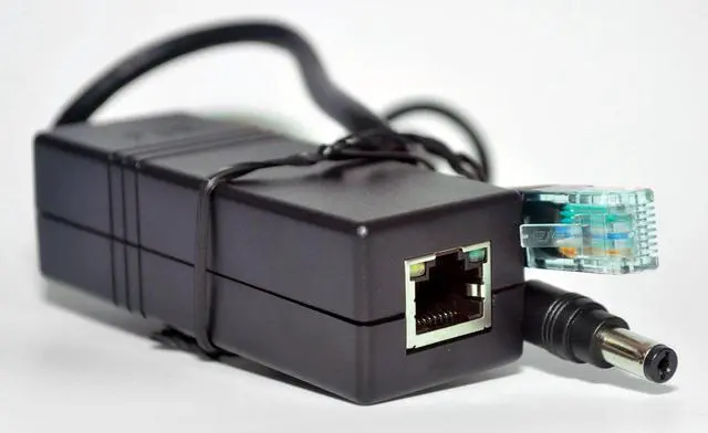 Alt view image 4 of 5 - DiySecurityCameraWorld-Active 12V PoE power over ethernet Splitter Adapter, IEEE 802.3af Compliant 10/100Mbps, DC 12V1A output