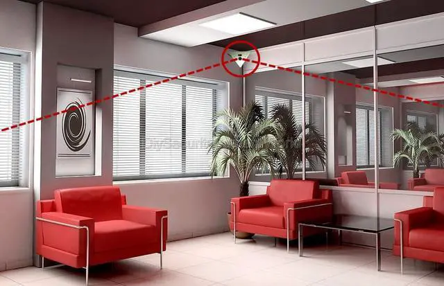 Alt view image 6 of 6 - 1920 x 1080 HD IP Corner Mount Security Camera 3.6mm Wide Angle Lens, Array LED, Built-in microphone,P2P, ONVIF, Mobile Phone View. Prefect for Elevator, Inside Room