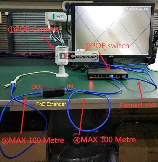 Alt view image 5 of 5 - (1PC) PoE-Extender Power Over Ethernet Extender