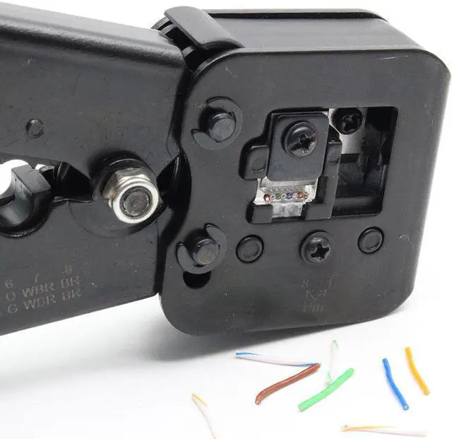 Alt view image 2 of 7 - RJ45 Cat5e Cat6 Connector Crimping Tool End Pass Through Crimp Cutter (6082R)