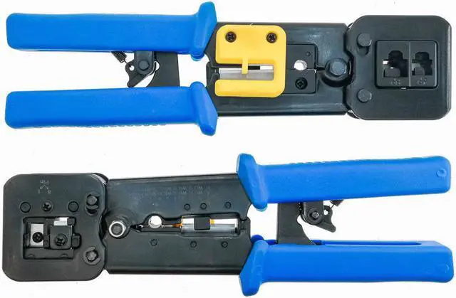Alt view image 3 of 7 - RJ45 Cat5e Cat6 Connector Crimping Tool End Pass Through Crimp Cutter (6082R)