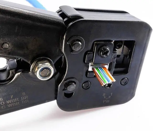 Alt view image 5 of 7 - RJ45 Cat5e Cat6 Connector Crimping Tool End Pass Through Crimp Cutter (6082R)