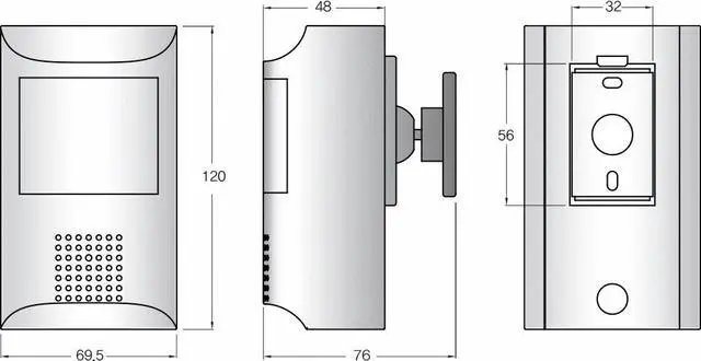 Alt view image 2 of 5 - CCTV 4-in-1 PIR Hidden Security Camera 2.4MP 1080P HD CVI/TVI/AHD, 960H, with 48PCS invisible IR Glow LED, BNC