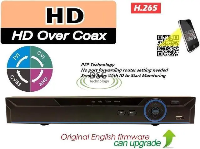 Main image of H.265+ XVR-X 8Ch Penta-Brid 1080P Compact 1U Digital Video Recorder Support 5MP HD(TVI/CVI/AHD) Camera, Easy Mobile View.