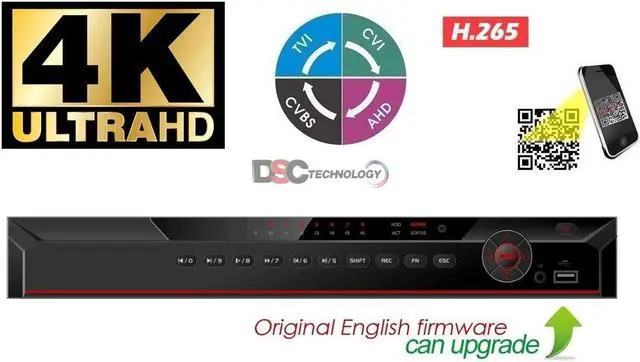 Main image of Dahua OEM XVR-X 16CH 4K DVR, CVI UP TO (4K) Camera, TVI/AHD Up to 5MP.  Support Mobile View