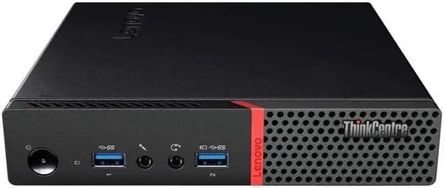 Main image of Lenovo Thinkcentre M910Q USFF Desktop PC - Core i5 (6500T) 2.5GHz Quad Core - 256GB SSD - 8GB RAM -  Windows 10 Pro - AC Adapter Included