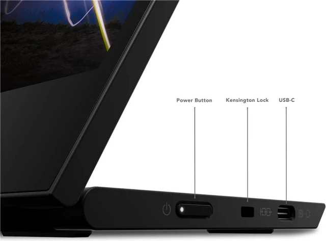 Alt view image 3 of 3 - Lenovo ThinkVision M15 - LED monitor - 15" (15.6" viewable) - portable - 1920 x 1080 Full HD (1080p) @ 60 Hz - IPS - 250
