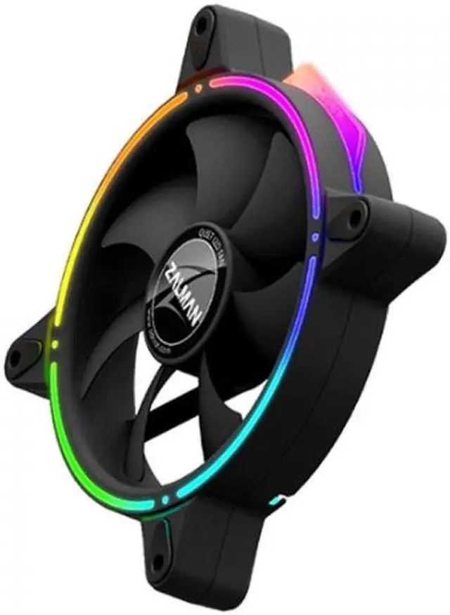 Alt view image 7 of 9 - ZALMAN ZM-RFD120 Addressable RGB LED Case Fan Front / Rear Double Spectrum effect Long Life Hydraulic Bearing