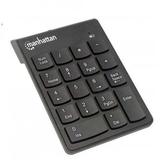 Alt view image 8 of 19 - NUMERIC WIRELESS USB KEYPAD, WITH USB MICRO RECEVIER, 18 FULL-SIZE KEYS, BLACK .