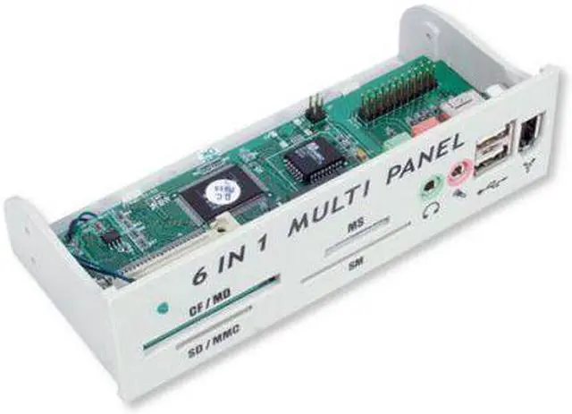 Main image of Manhattan USB 2.0 6-1 5.25 Bay Mount Card Reader