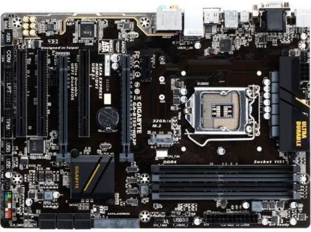Alt view image 5 of 5 - GIGABYTE GA-B150-HD3P LGA 1151 Intel B150 HDMI USB 3.1 USB 3.0 ATX Intel Motherboard