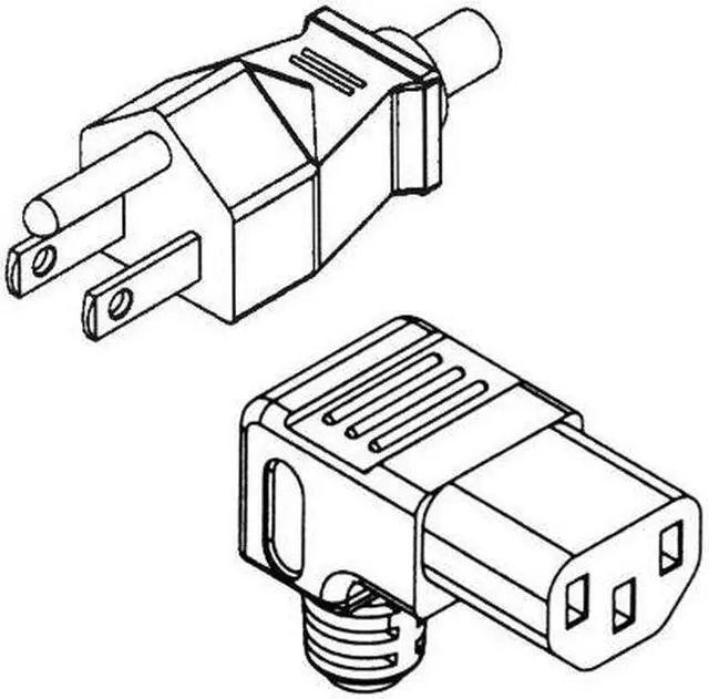 Main image of NA Horizontal Up Powercord - 6ft