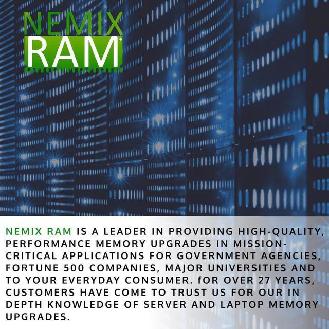 NEMIX RAM 64GB 4x16GB DDR4-2666 PC4-21300 2Rx8 ECC Unbuffered