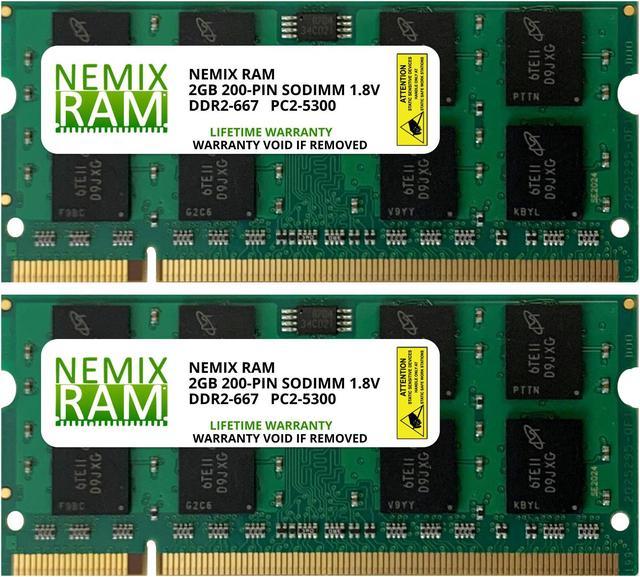 4GB (2x2GB) DDR2 667 (PC2 5300) SODIMM Laptop Memory RAM Laptop Memory -  Newegg.com