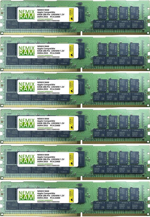 マストバイ 384GB 6x64GB DDR4-2933 PC4-23400 RDIMM Memory for Apple