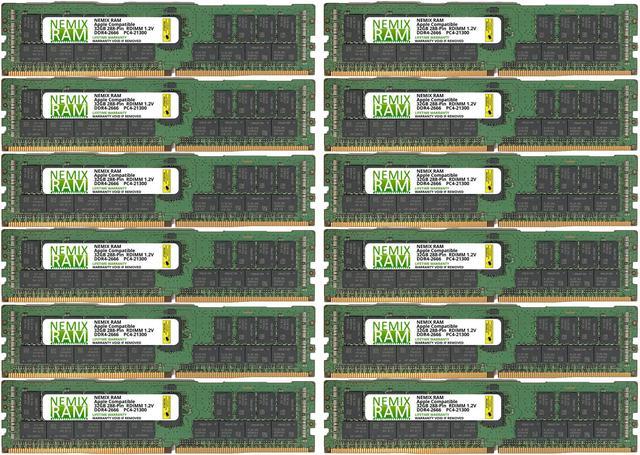 384GB 12x32GB DDR4-2666 PC4-21300 RDIMM Memory for Apple Mac Pro