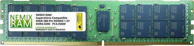 MEM-DR464L-SL01-ER32 64GB Memory Compatible With Supermicro by NEMIX RAM