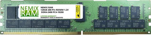 128GB DDR4-2400 PC4-19200 ECC Registered 8Rx4 Server Memory by