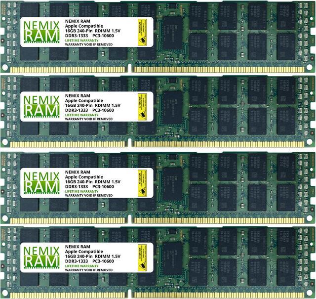 64GB 4X16GB NEMIX RAM Memory for Apple Mac Pro 2010 & 2012